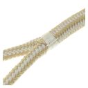 1/2" x 15' Dock Line, Double Braid, Gold / White image number 2