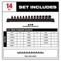 SHOCKWAVE&trade; Impact Duty&trade; Metric Standard 6 Point Socket Set, 14 Piece image number 1