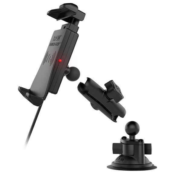Quick-Grip&trade; Waterproof Wireless Charging Suction Cup Mount image number 2
