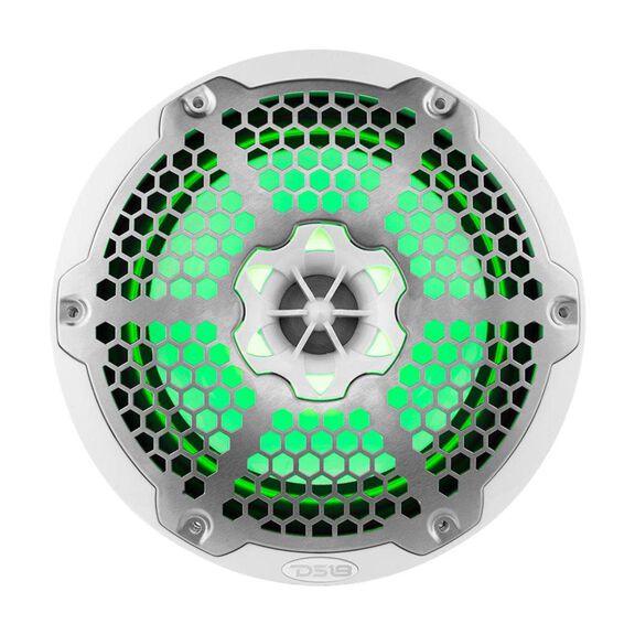 HYDRO 8" 2-Way Marine Speakers with Integrated RGB LED Lights, 375 Watts, White image number 2
