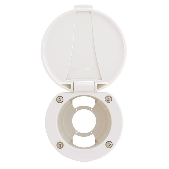 Recessed Cup & Lid Set All Plastic Warm White image number 1