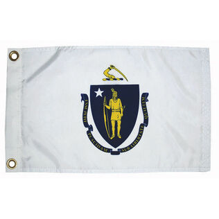 Massachusetts State Flag, 12" x 18"
