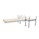 T-Shaped Aluminum Frame with Cedar Decking Complete Dock Packages image number 1