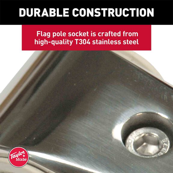 Rail-Mount Flag Pole Socket for 7/8" - 1/2" Rails image number 5