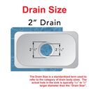 Cylinder Sink Ultra-Mirror Finish, 304 Stainless Steel, 2" Drain, SoundKOTE image number 3