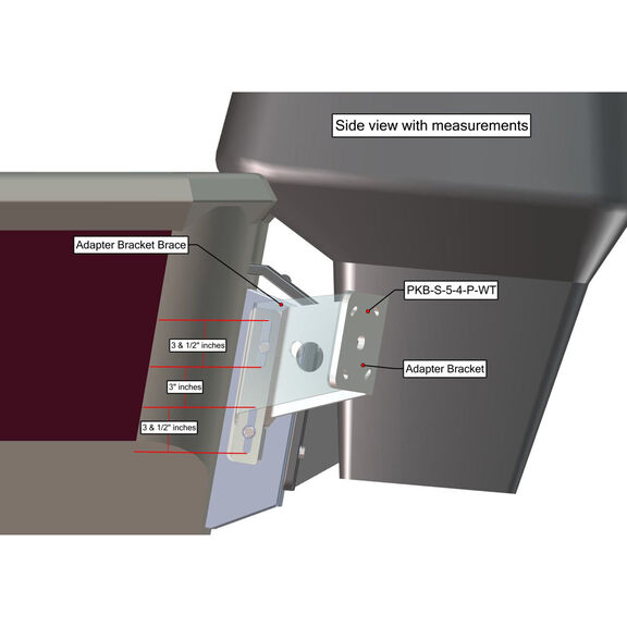 Side-Mounted Shallow Water Anchor Adapter Plate Kit image number 2