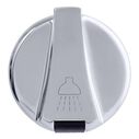 Aidack Recessed Control Valve Hot/Cold Mixer, Black Cup with Stainless Steel Lid w/Gasket, Chrome Aidack Handle image number 2