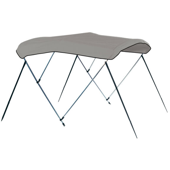 3-Bow Round Tube Bimini Complete Top Kit, 72" L x 54" T, Fits Between 73 & 78" Width image number 0