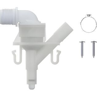 SEAFLO RV Toilet 90&deg; Angled Water Inlet Valve Kit Replacement Valve Assembly