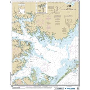 Maptech&reg; NOAA Recreational Waterproof Chart-Pamlico Sound Western Part, 11548