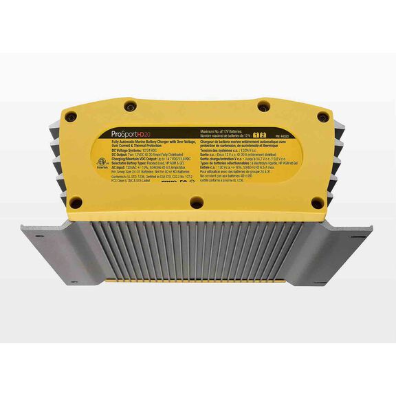 ProSportHD6 Onboard Waterproof Smart Marine Battery Charger with Selectable Charging Profiles and Ignition and Reverse Polarity Protection, 6 Amp, 1-Bank image number 2