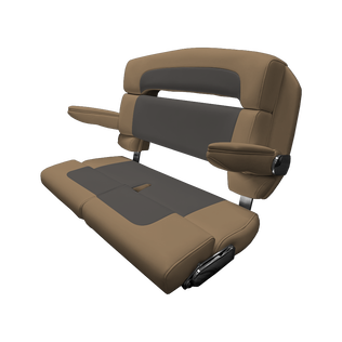 40" Custom Capri Helm Bench, Double Bolster