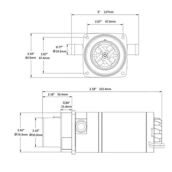 SEAFLO 12V Electric Toilet Flush Pump image number 1