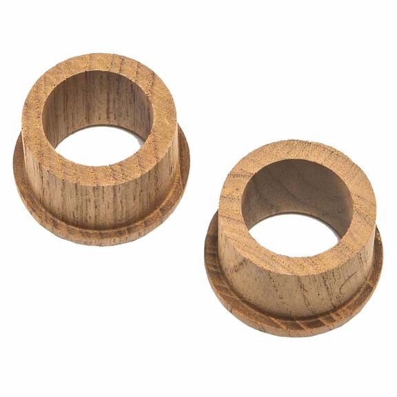 Teak Finger Pull, 1" Barrel Length image number 2