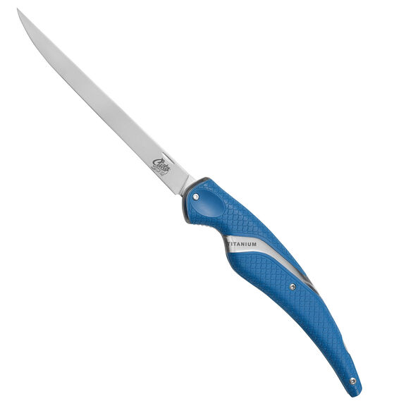 6 1/2" Titanium Bonded Folding Fillet Knife image number 0