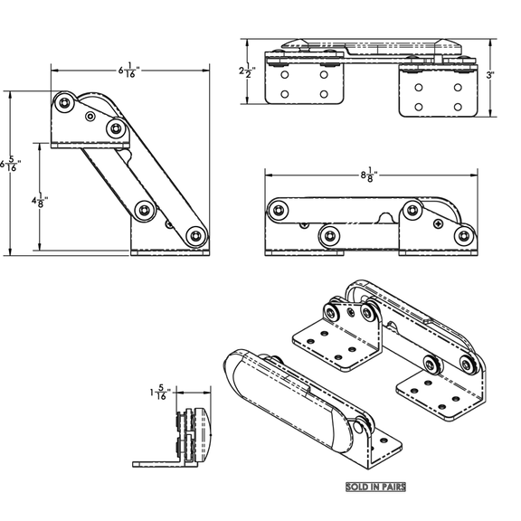 Rollback Boat Seat Hinge image number 1