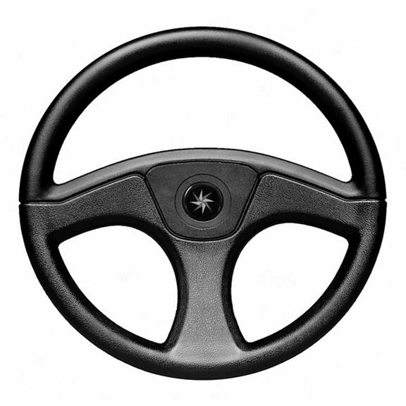 13.5" Diameter 3-Spoke PVC Ace Steering Wheel image number 0