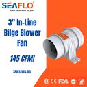 SEAFLO In-Line Blower, 12V 145 CFM 3" Marine Ventilation Fan image number 1