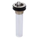 1-1/2" Drain, Flip Drain no Overflow, Straight, 1-1/4" Sweat Brushed Nickel image number 0