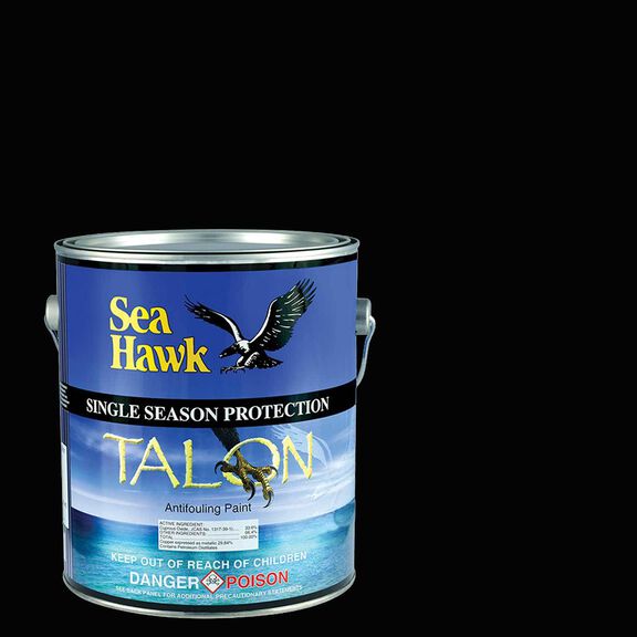 Talon Single Season Hybrid Ablative Antifouling Paint, Black, Gallon image number 0