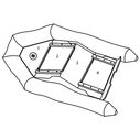 SB-275 Wood Floor Inflatable Boat Replacement Floorboard, #4 Stern Floorboard Piece image number 1