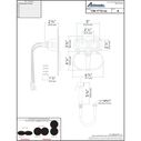 Aidack Transom Shower Hot/Cold Mixer, Arctic White Cup & Lid, Hammer-Head Arctic White Sprayer, 6' White Rubber Hose, Chrome Aidack Handle image number 3