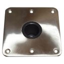 7" X 7" Non-Locking Square Base Satin Finish image number 1