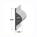 Dock Pro Premium Side Guard, 10' Straight, White image number 1