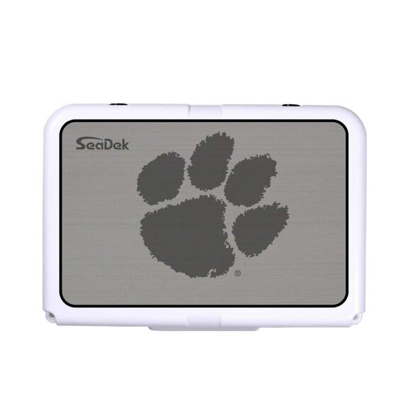 SeaDek Cooler Pad - Collegiate Collection - Fits RTIC 20 - Storm Gray / Black, Clemson image number 0