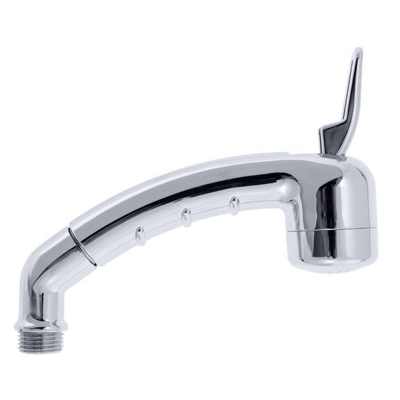 Small Marine Sprayer, No Hook, w/Elbow 1/2" NPS Chrome image number 1