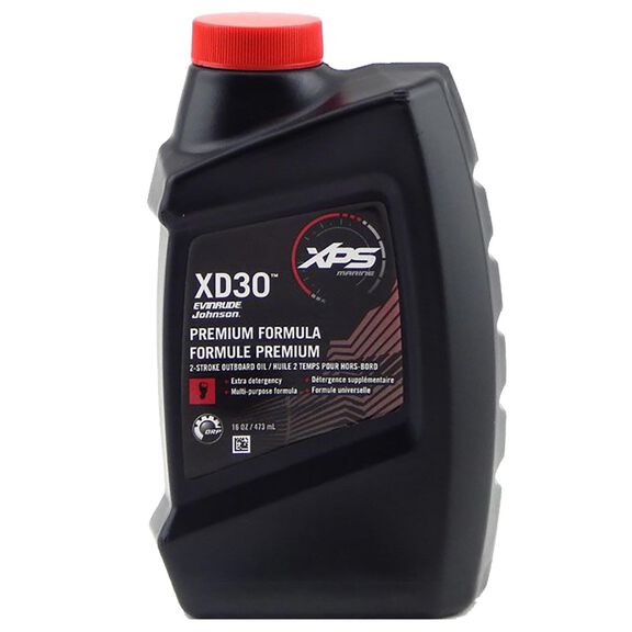 Evinrude Johnson XD30 2 Stroke Conventional Marine Engine Oil, 1 Pint image number 0