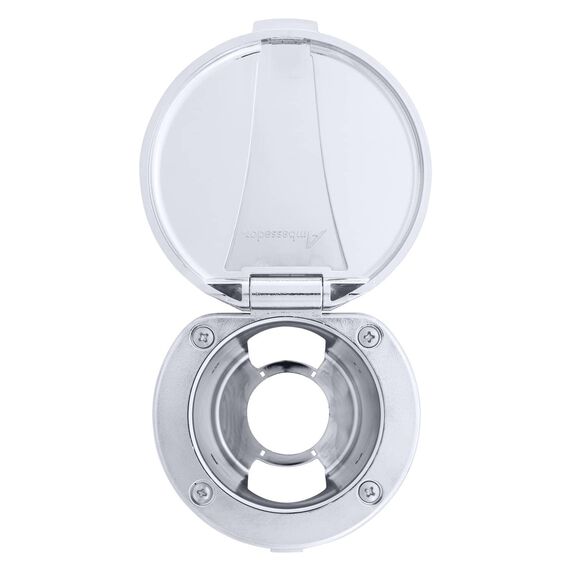 Recessed Cup & Lid Set All Plastic Chrome image number 2