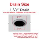 1-1/2" Drain, Flip Drain no Overflow, Straight, 1-1/4" Sweat Chrome image number 6