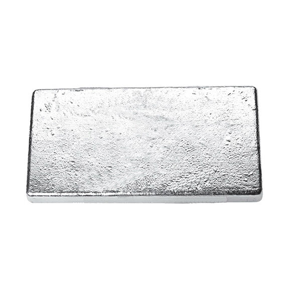 Bar/Plate Aluminum Small Hull Anode with Wire, 2.5" x 4.5" x 0.65" image number 0