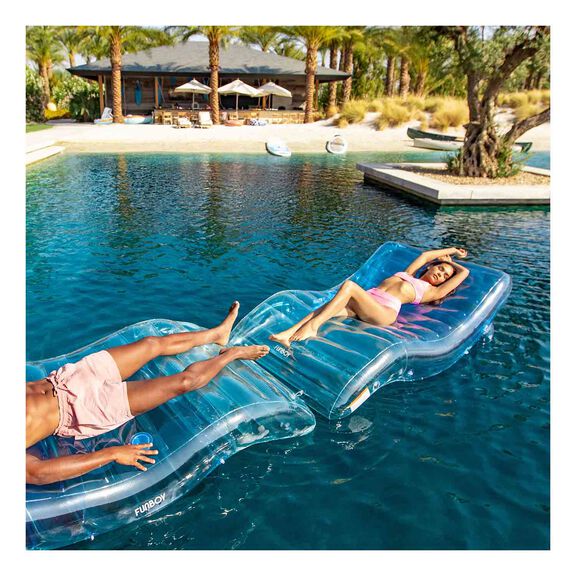 Clear Blue Chaise Float Lounger image number 2