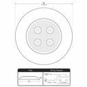 Stainless Steel Surface-Mount 3" LED Light, White image number 2
