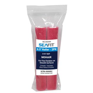 6 1/2" x 3/16"Nap Mohair Mini Roller, 2-Pack