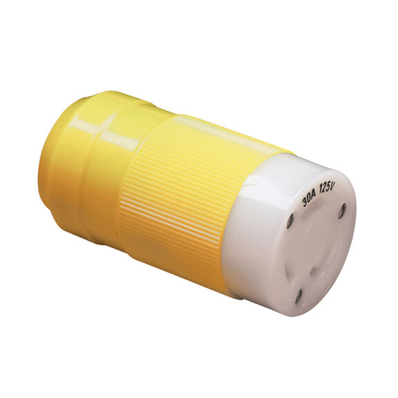 Female Connector, 30A 125V, Yellow image number 0