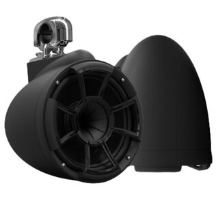 Wet Sounds REV 10 Black Special Edition Revolution Series 10" Matte Black Tower Speakers with Stainless Steel Swivel Clamps (Pair)