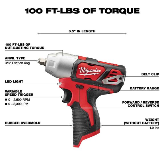 M12&trade; 3/8" Impact Wrench image number 1