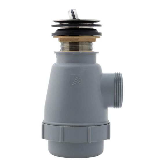 1-1/2" Drain, Flip Trap Sink Drain no Overflow, 1-1/4"-M Thread Brushed Nickel image number 1