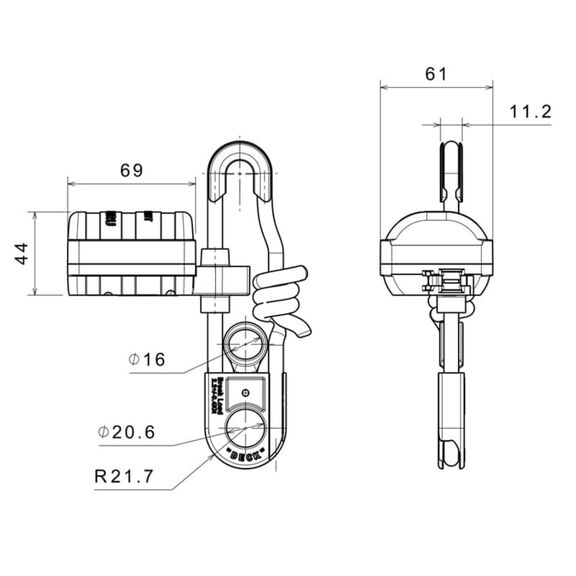 LALIZAS Hydrostatic Release Unit for Liferafts, SOLAS/MED/USCG-MER/TC image number 2