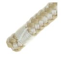 1/2" x 15' Dock Line, Double Braid, Gold / White image number 3