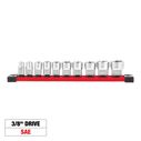 3/8" SAE Sockets with FOUR FLAT&trade; Sides, 10 Piece image number 0
