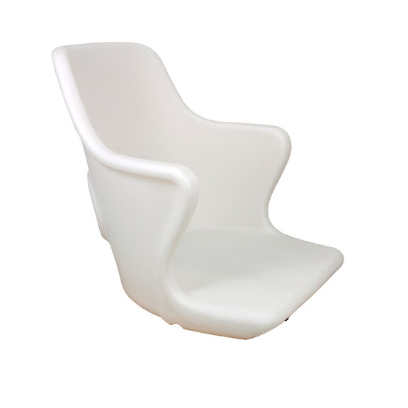 Commodore Rotational Molded Seat with Mounting Plate image number 1