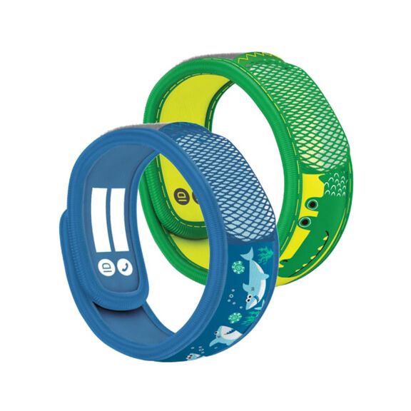 Mosquito Repellent Kids Wristband Bonus (Shark and Crocodile) image number 0