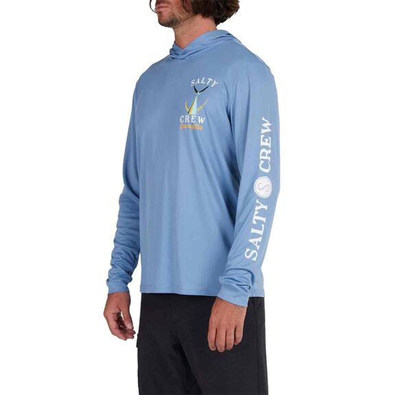 Men's Tailed Hooded Sun Shirt image number 1