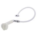 Deck-Mount Sprayer Large Warm White Sprayer w/Elbow, 6' White Rubber Hose, Ultra-Low Profile Holder image number 1