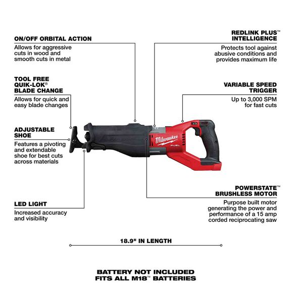 M18 FUEL&trade; SUPER SAWZALL&reg; Kit image number 1