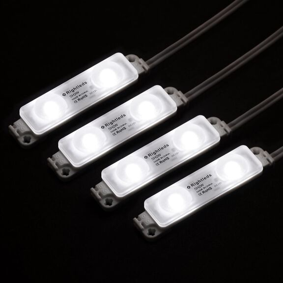 Two LED Module Light, Dual Mount, White, 4-Pack image number 1